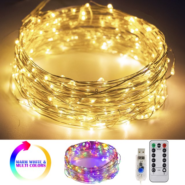 Metaku 8 Modes String Lights 32.8 FT/10M 100LEDS Fairy String Lights