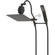 Metal 10'' Filtered Rainfall Shower Head Combo, High Pressure Handheld Shower Wand, 12'' Adjustable Extension Arm, 20 Stage Shower Filter, 71'' Hose, 2 Shower Head Holders, Oil Rubbed Bronze