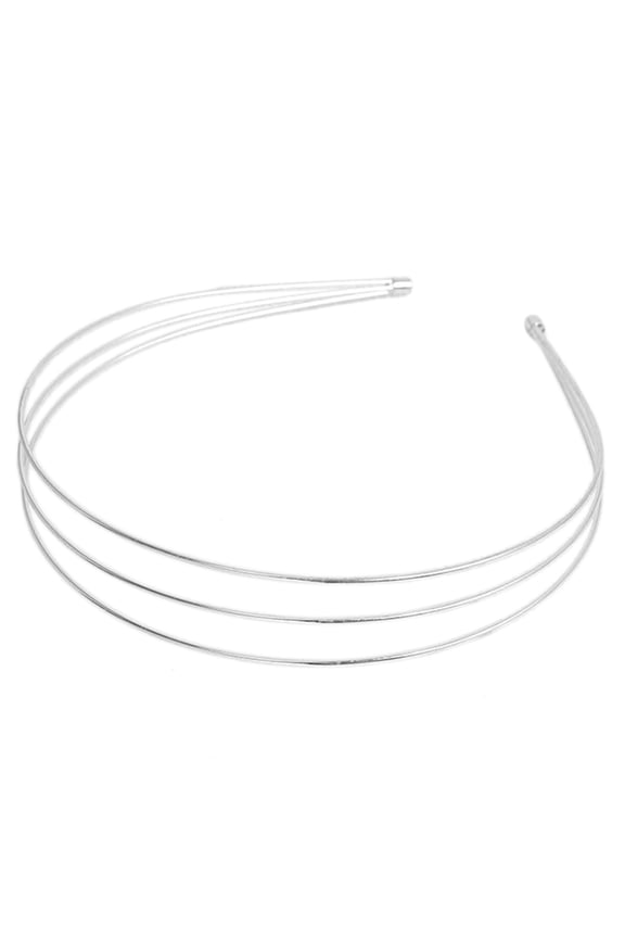 Metal 2/3 Layer Headbands Row Wire Headband for Womens Wedding Hair Elastic Metal Hairband for Girls