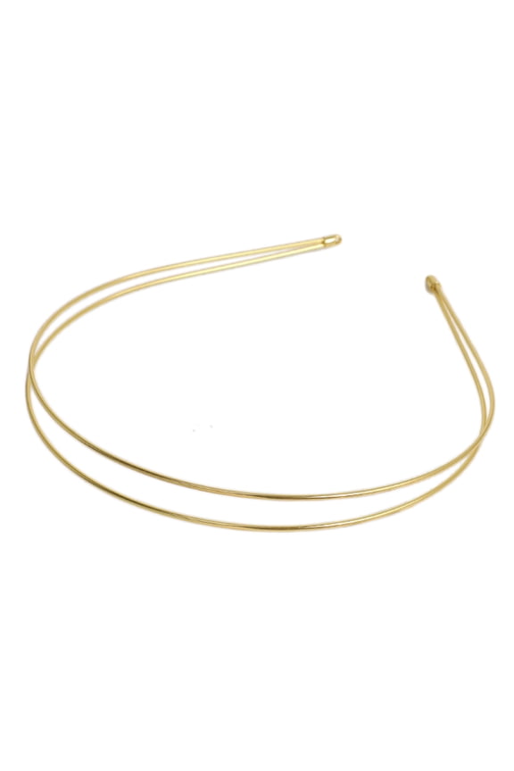 Metal 2/3 Layer Headbands Row Wire Headband for Womens Wedding Hair Elastic Metal Hairband for Girls