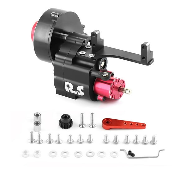 Metal 2 Speed Shiftable Transmission Gearbox For Axial SCX10 & SCX10 II III 1/10 RC Crawler Car Upgrades Parts TAPDRA Spare Part