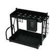 thumbnail image 1 of Metal 2-Tier Countertop Caddy, Black, 1 of 5