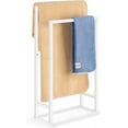thumbnail image 1 of Metal 2-Tier Freestanding Towel Rack Holder for Bathroom Storage & Organization, 1 of 7