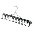 thumbnail image 1 of Metal 20-Hook Horizontal Closet Organizer Rack for Ties, Belts, Hats, Purses, Towels, Jackets, 14.17"x 7.28", 1 of 6