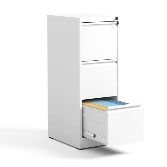 Metal 3 Drawer - Adjustable Rail for Custom Storage - Office Setup - Tailor to Your Files