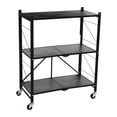 thumbnail image 1 of Metal 3-Tier Foldable Utility Rack, Black, 1 of 5
