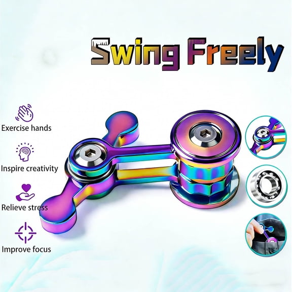 Metal 360° Rotating Fingertip Toys,Silent Bearing Stress Relief Toys,Portable Pocket Anxiety Relief Toys,Office Student Focus Fidget Desk Toys,Creative Decompression Relaxation Gift Toys