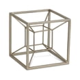thumbnail image 1 of Metal 3D Cube Decorative Sculpture, 1 of 4