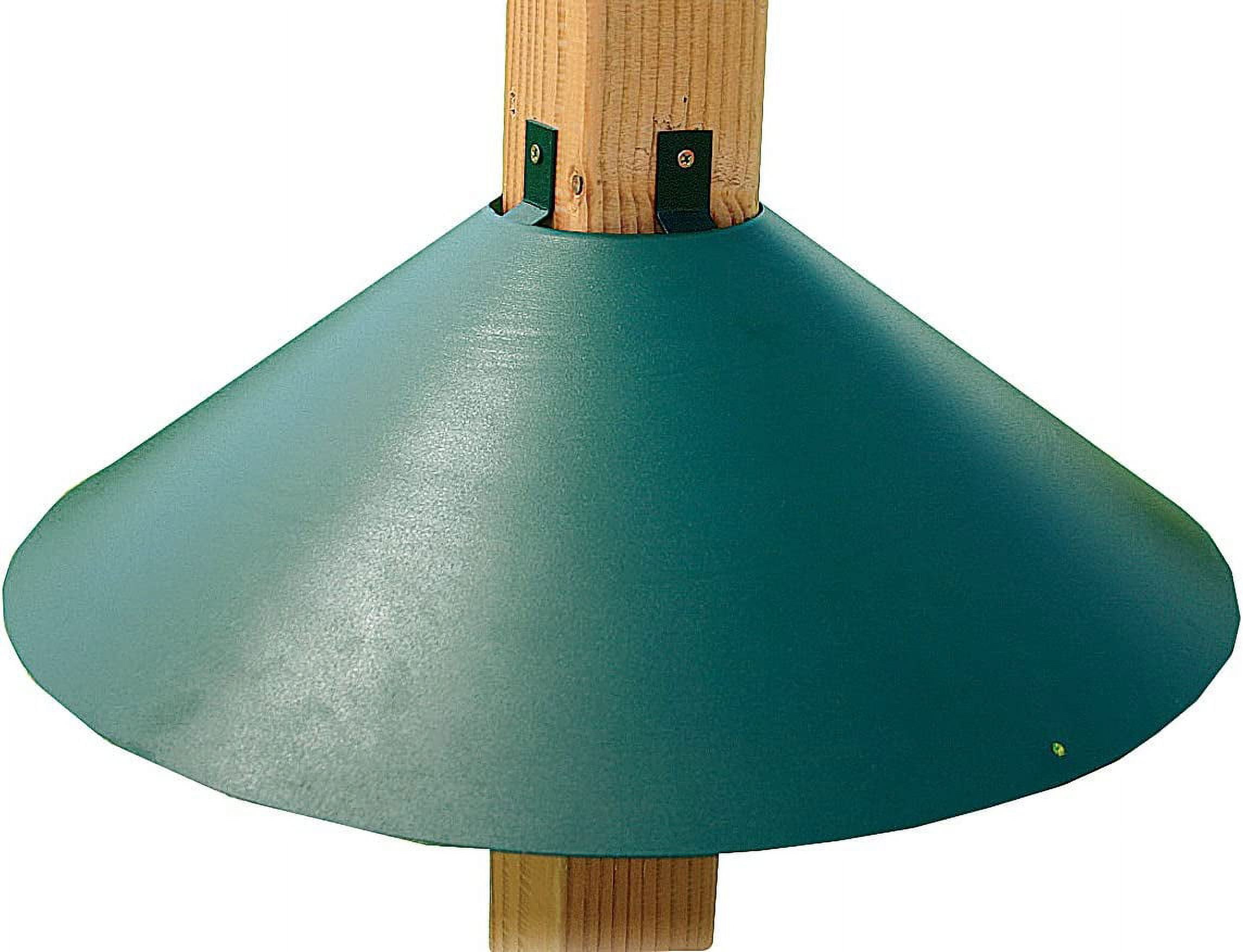 Metal 4 x 4 Inch Wrap Around Bird Feeder Squirrel Baffle Guard Pole