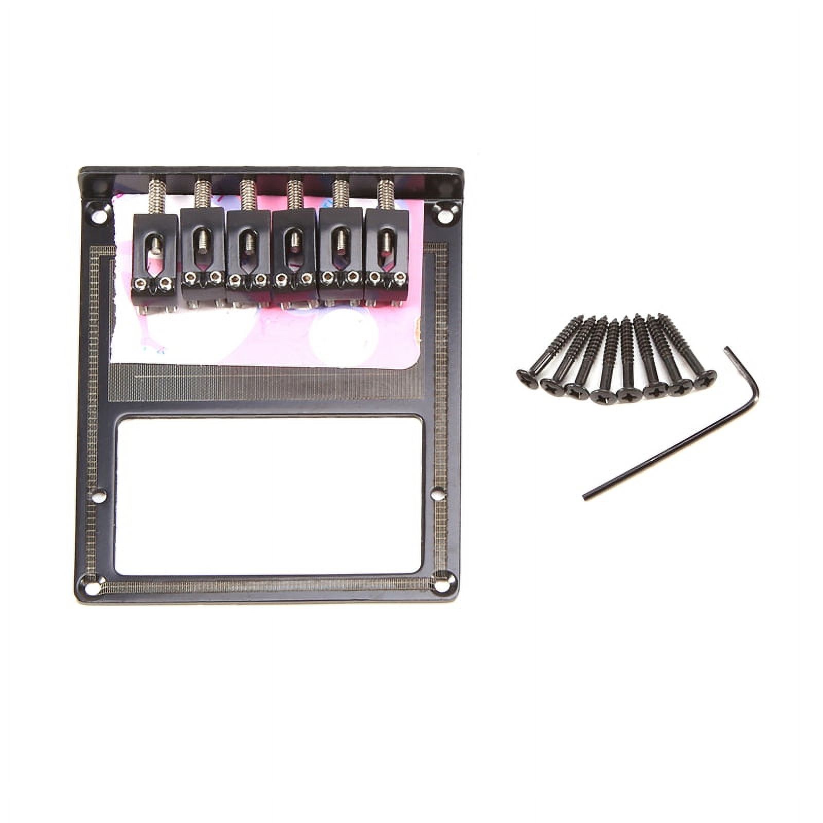 Metal 6 String Saddle Volume Control Bridge Plate Replacement for