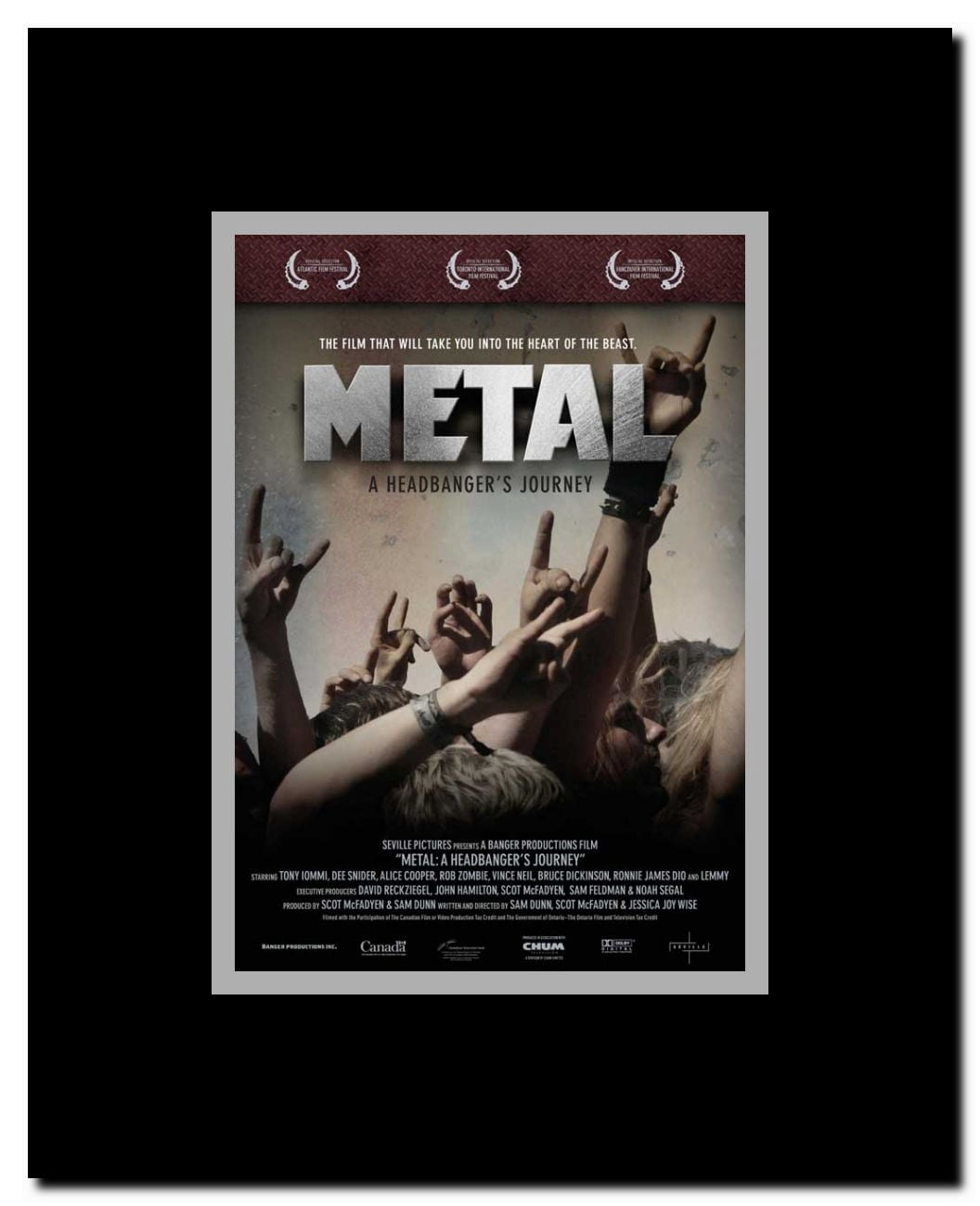 Metal: A Headbanger's Journey Framed Movie Poster