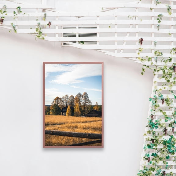 Metal A3 Picture Frame Brown Wall Poster Frame for Office and Home Decoration