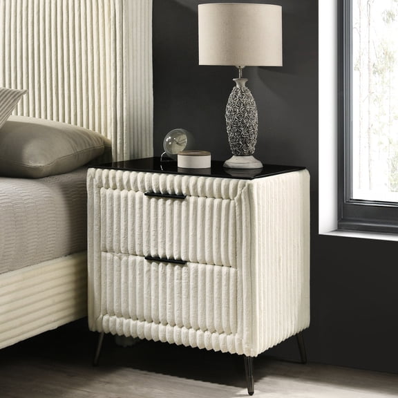 Metal Accents on Drawers / Bedroom Decor / Add Modern Touch
