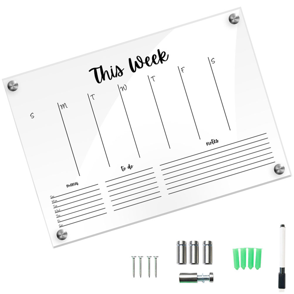 Koolleo 1 Set of Transparent Whiteboard Simple Handwritten Message