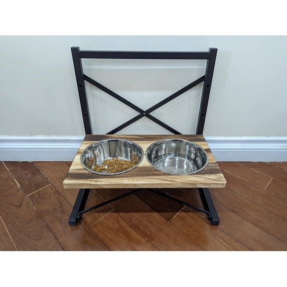 Metal Adjustable Pet Bowl Unit Porcelain