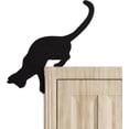 Metal Adorable Cat Door Topper, Cat Door Frame Corner Decor, Kitty ...