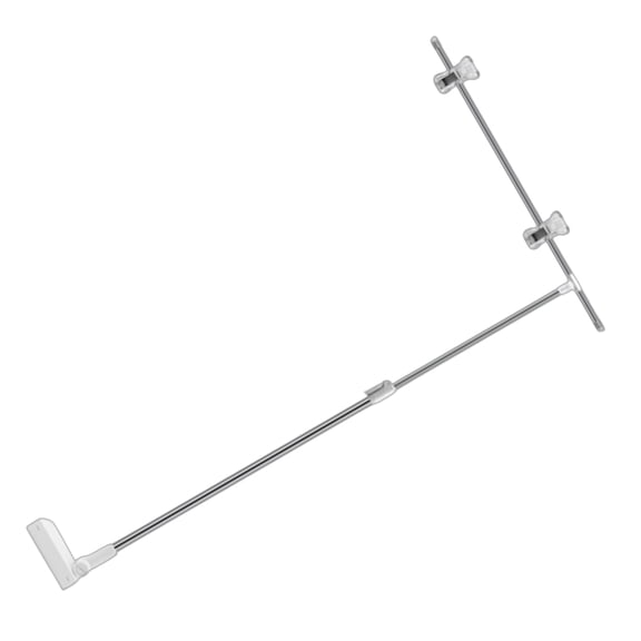 Metal Advertising Sign Stand Adjustable Height, Portable Poster Display Holder for Retail Shop Promotion