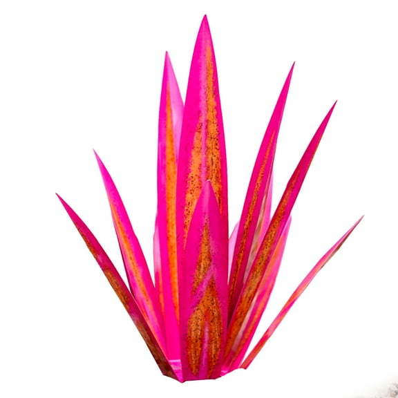 Metal Agave Garden Decorations Large Tequila Sculpture for Outdoor Yard Stake Hand Painted Garden Statue Ornament Home