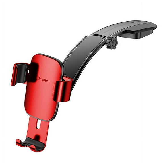 Metal Age Gravity Car Mount(Connecting Rod Type) Compatible with Oppo Reno 5G, Reno Z, K3, A9x, A9, Find X (Red)