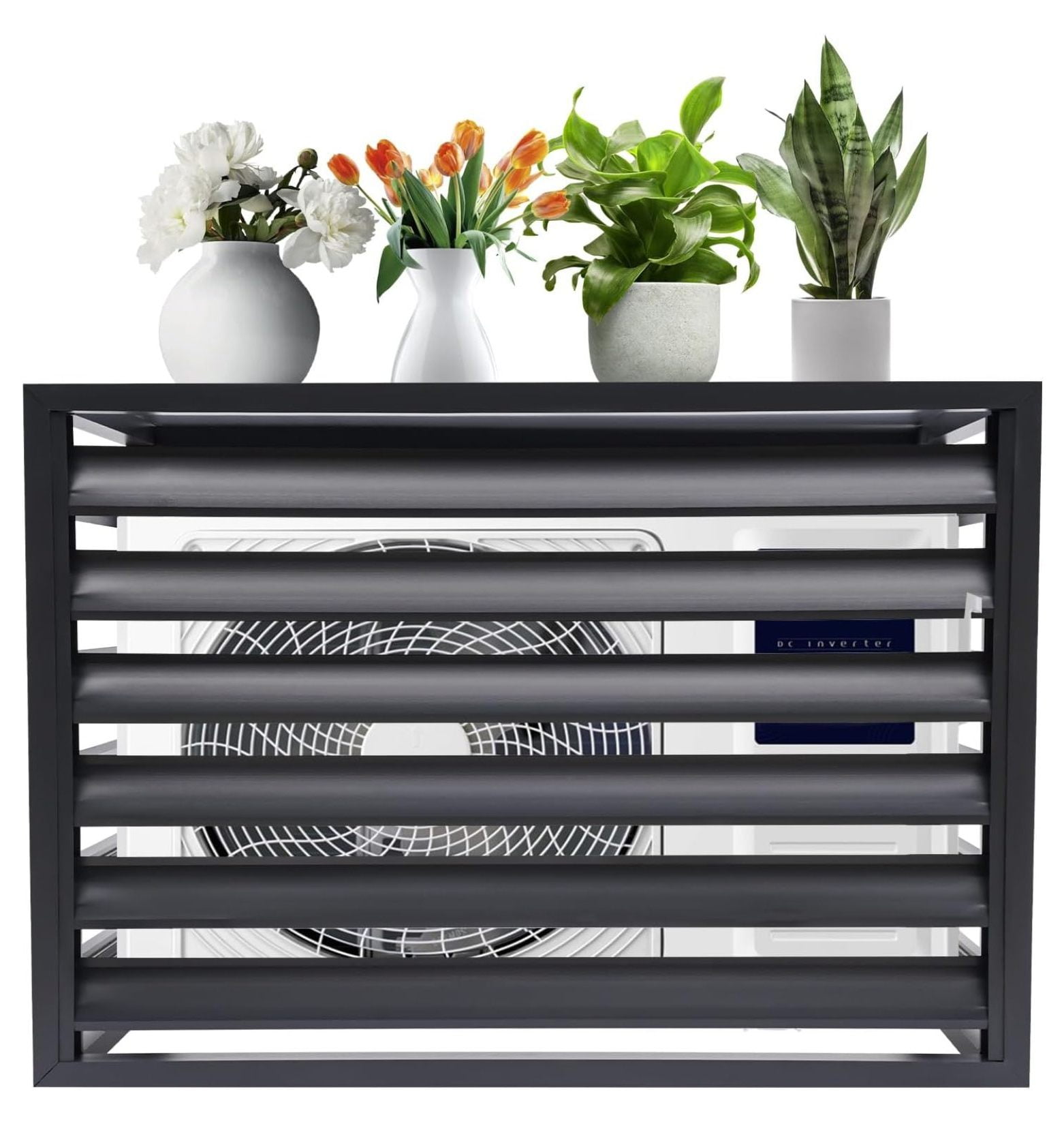 Metal Air Conditioner Fence Screen, Freestanding Air Conditioner Fences