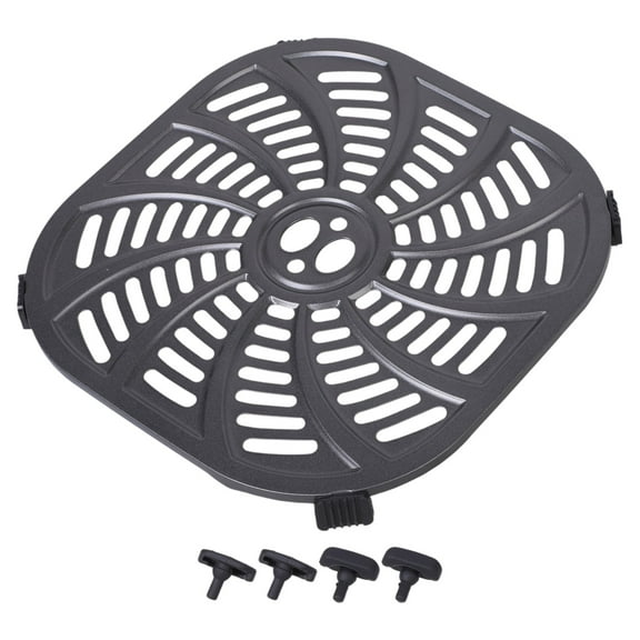 Metal Air Fryers Cooking Mats Square Grilling Mats Carbon Steel Air Fryers Pad 6QT Air Fryers Plate Suitable for Baking