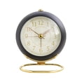 thumbnail image 1 of Metal Alarm Clock, Creative Silent Quartz Clock With Luminous Function, Simple Design For Kids Students Bedroom Living Room, 1 of 5