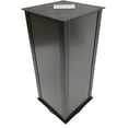 thumbnail image 1 of Metal All Black 4-Sided Revolving Countertop Display for Magnets (19 x 8 1/2 Inches), 1 of 3