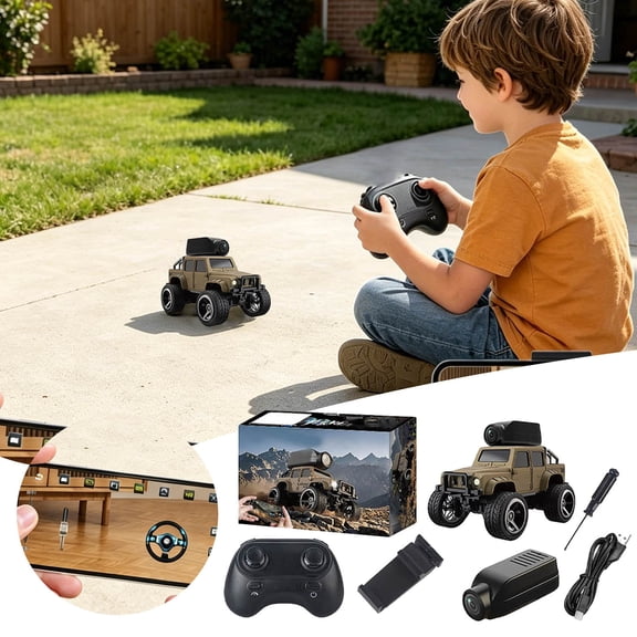 Metal All-Terrain Remote Control Off Road Vehicle 2.4GHz Wireless RC Racing Truck Durable Metal Construction for Adults Hobbyists Outdoor Indoor Adventure Gift