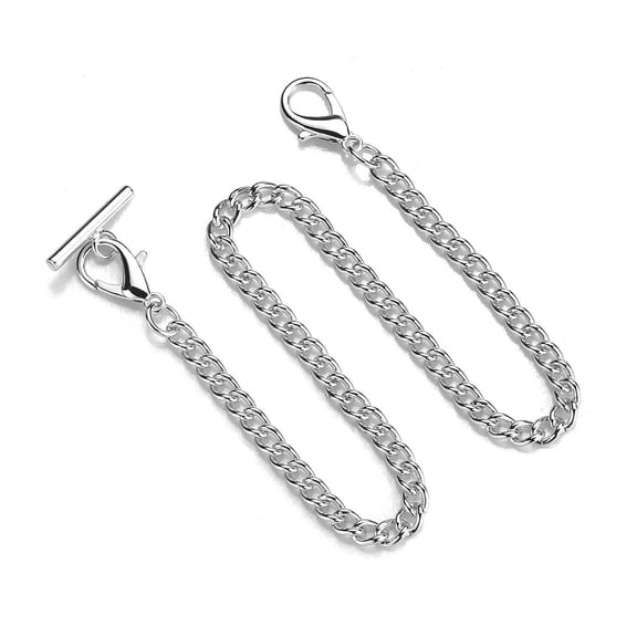 Metal Alloy Pocket Watch Chain Gold Silver Color Chains for Men Women Quartz Pocket Watches Vintage Watches Jewelry Gift