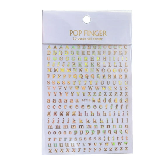 Metal Alphabet Stickers Uppercase Letter Lower for Case Letters Stickers Self Adhesive 26 Letters Stickers for Envelopes