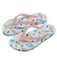 thumbnail image 1 of POLERO Girls Boys Flip Flops Sandals Kids Water Shoes - Ice Cream&Cherry Print - Thong Beach Slides Summer Slip-on Quick Dry Toddler Little Kid Size 12.5, 1 of 6