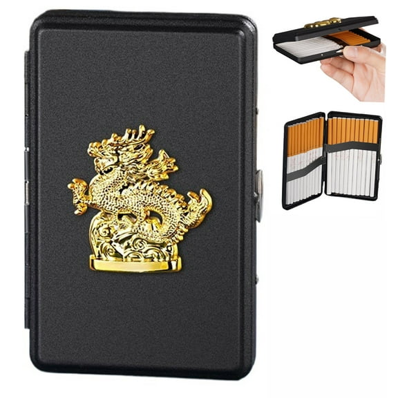 Metal Animal Series Cigarette Box Cigarette case for Women/Men (5-8mm 16-22capacity)Double Sided Spring Clip Best Gift  Card & Money Organisers  ID Organizer Box Holders