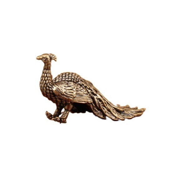 Metal Animal Shelf Decors Accent ,Peacocks Figurines Tabletop Centerpieces Home Decorations Retro Peacocks Decorative Objects