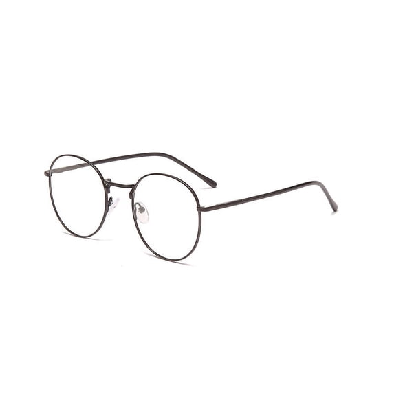 Metal Anti-blue Color Changing Glasses One Mirror Dual-use Unisex Glasses Korean Style-Black Frame-Colour Change + Anti-Blue Light