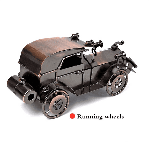 Metal Antique Vintage Car Model Handcrafted Collections Collectible Vehicle for Bar or Home Decor Decoration Great Gift