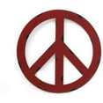 thumbnail image 1 of Metal Antiqued Groovy Peace Sign Rustic Wall Art Door Décor Hippie Decoration Wall Kitchen Bathroom Patio Garden Décor, 1 of 4