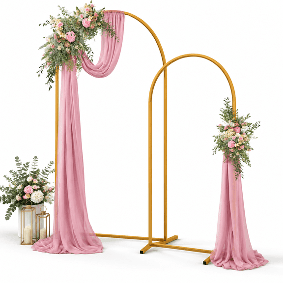 Metal Archdrop Stand Set Of 2 7.2ft And 6ft