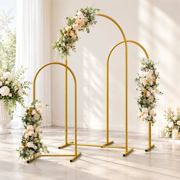 Metal Archdrop Stand Set Of 3 6ft 5ft 4ft