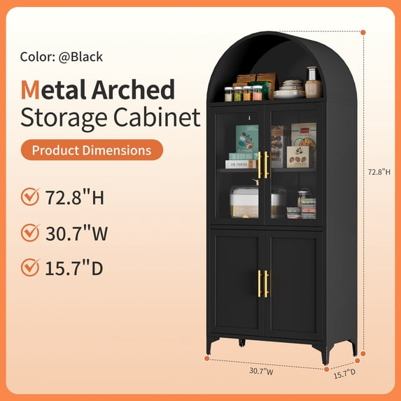 metal-arched-cabinet-72-8-tall-arch-kitchen-cabinet-with-glass-doors