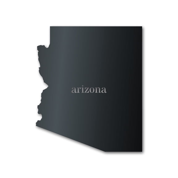 Metal Arizona Wall Art | Custom Metal US State Sign | Indoor Outdoor 12