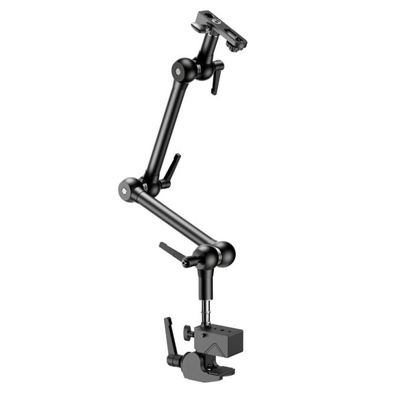 Crabbing Shaped Clamp for Phone with Super Clamp Metal Arm with 1/4inch 20 Screw for Action Cameras Monitor Accessories