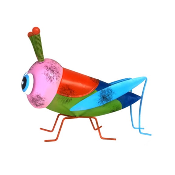 Metal Art Colorful Grasshopper Garden Statues for Patio Yard Lawn Tree Locust