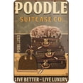 thumbnail image 1 of Metal Art for Outside Vintage Tin Sign Poodle Dog Luxury Suitcase Company Metal Sign Vintage Home Decor Rustic Aluminum Tin Signs Wall Art Metal Poster for Garage Bar 8x12 inch, 1 of 5
