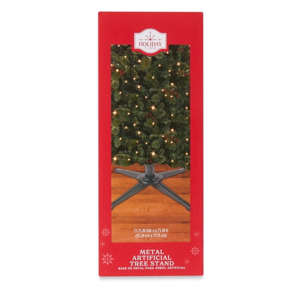 Metal Artificial Christmas Tree Stand, Green, 6.8", by Holiday Time