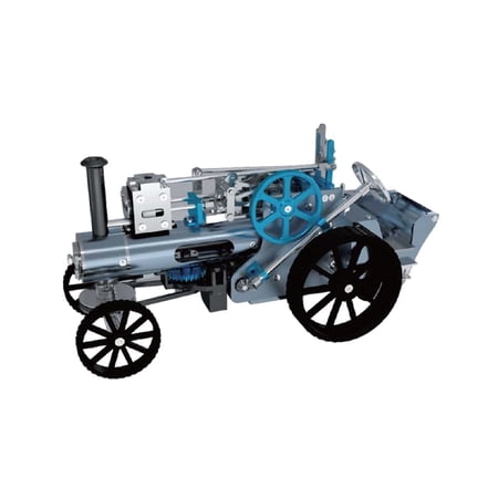 Metal Assembly Single Cylinder Electric Steam Car Model Kit Toy for Adult Kids