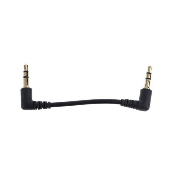 Metal Audio Cable Dual 90 Degree Right Angled 3.5mm Jack Male to Male Stereo AUX Cord Wire for Car AUX Speakers