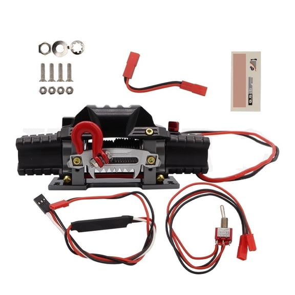Metal Automatic Double Motor Simulated Winch For 1/10 RC Crawler Car Axial For Ship Car Truck ,Outstanding Load Capacity
