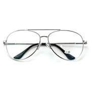 Metal Aviator No Line Progressive Trifocal Clear Lens Reading Glasses - Better Then Bi-Focal bifocal Reader