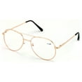 thumbnail image 1 of Metal Aviator Reading Glasses - Spring Hinge Tear Drop Reader, 1 of 4