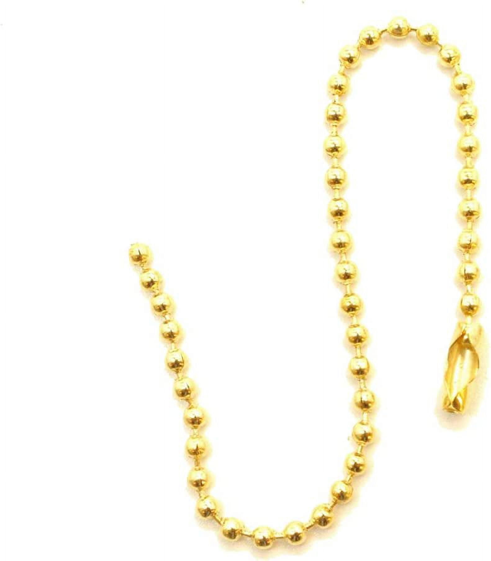 Metal Ball Bead Chain Extender for Label Tags Connector Keychains